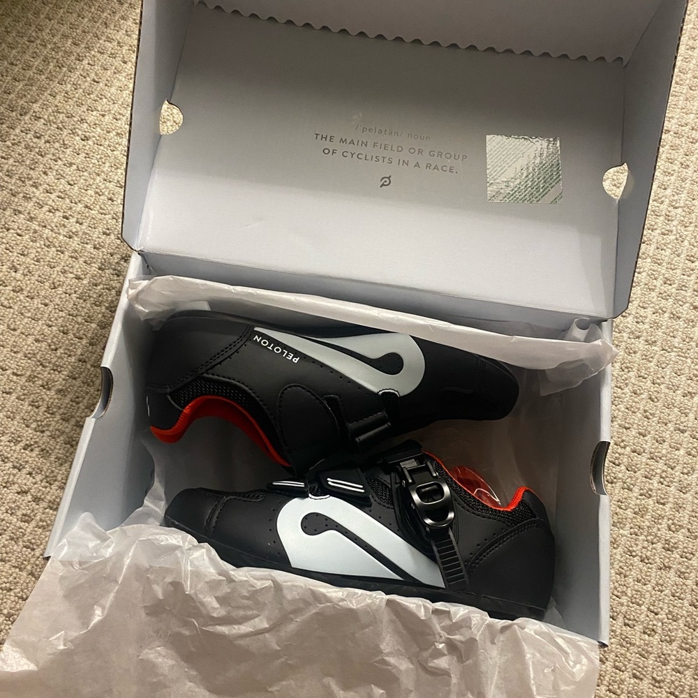 NEVER USED peloton brand cycle shoes